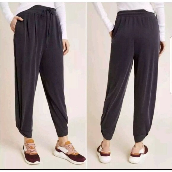 Anthropologie Pants - ANTHROPOLOGIE‎ SATURDAY SUNDAY Black ANKLE TWIST JOGGER Pants SIZE XS Harem